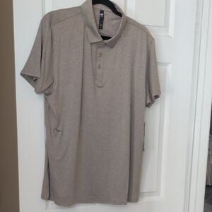 Glyder Men's Brown Heather Polo Shirt NWT